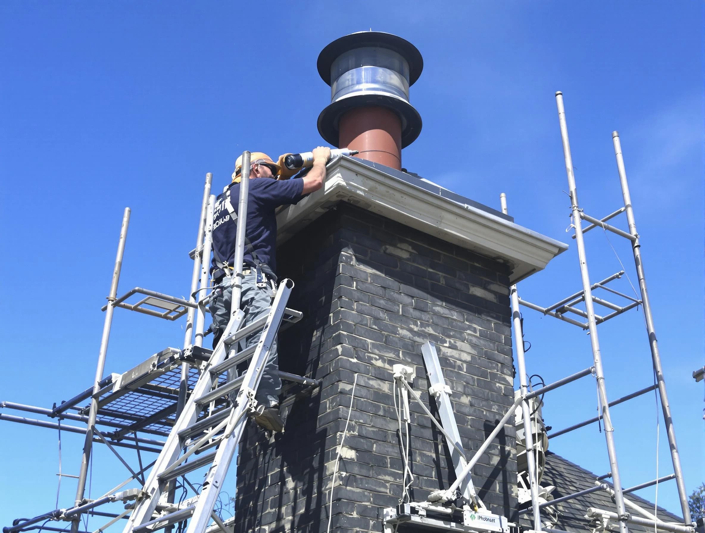 Sturdy chimney crown finished by Lowell Chimney Sweep in Lowell, MA