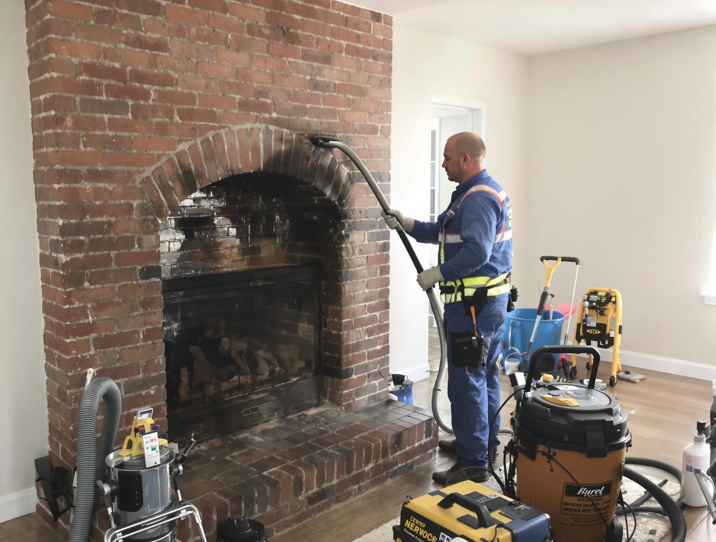 Lowell Chimney Sweep expert performing detailed chimney sweep in Lowell, MA
