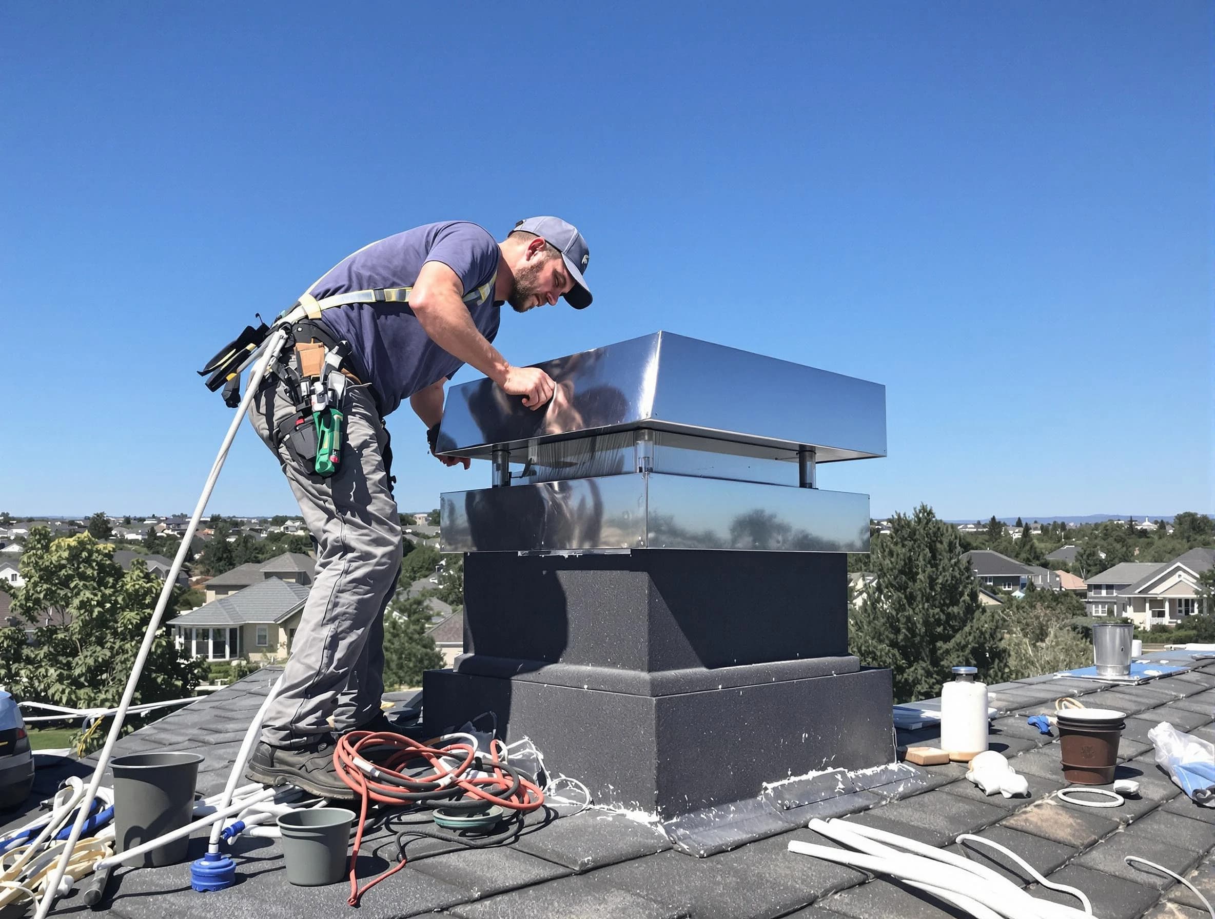 Chimney Cap Services service in Lowell, MA
