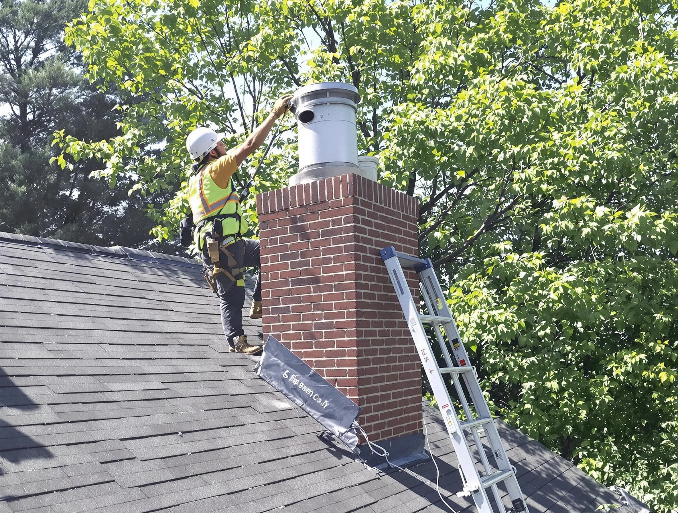 Chimney liner inspection by Lowell Chimney Sweep in Lowell, MA