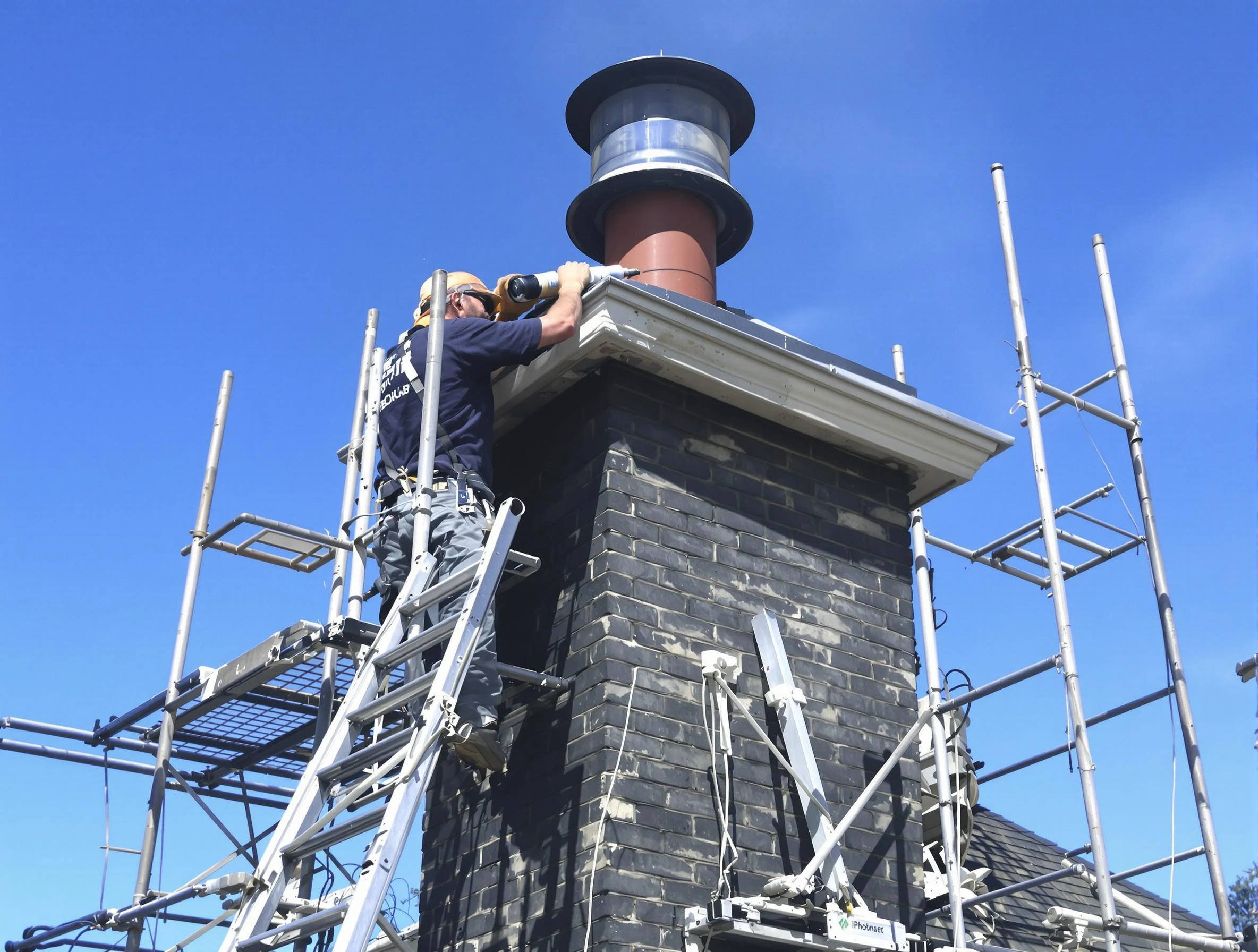 Sturdy chimney crown finished by Lowell Chimney Sweep in Lowell, MA