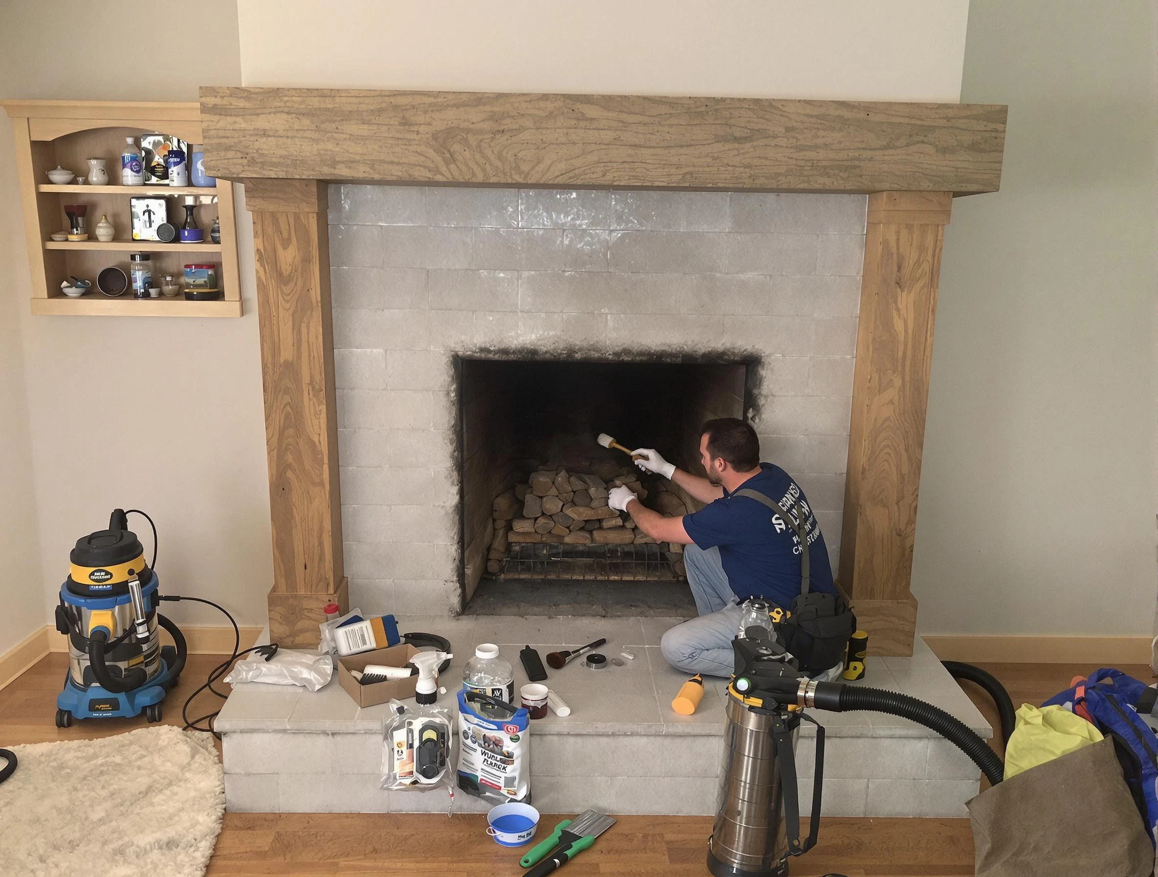 Detailed creosote removal process by Lowell Chimney Sweep in Lowell, MA